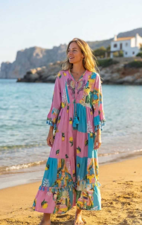 Rochii Elegante - Rochie Dama Maxi cu lamai