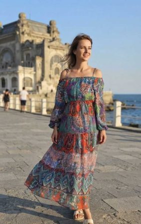 Rochii Elegante - Rochie Dama Maxi Voal Subtire cu paiete 2