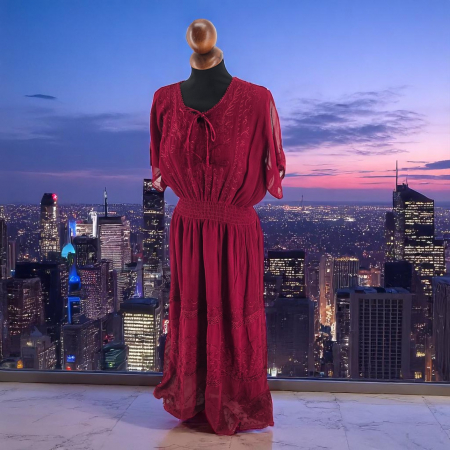 Дамска макси рокля с тънък воал Шарона 2 [3]