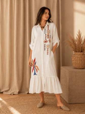 Rochie de dama cu broderie de vara 2 [0]