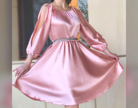 Rochii Elegante - Rochie de ocazie din saten Neli