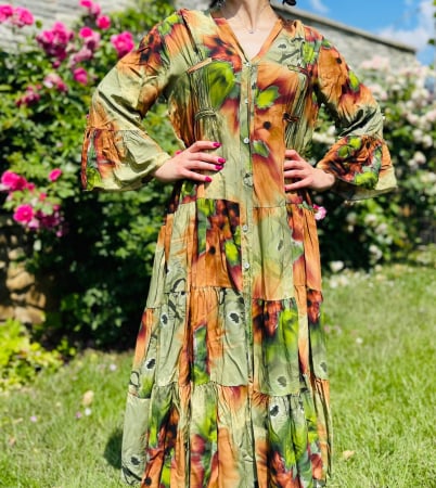 Елегантни рокли - Rochie de vara midi Ella 5