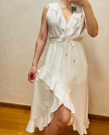 Rochii Elegante - Rochie asimetrică cu volane