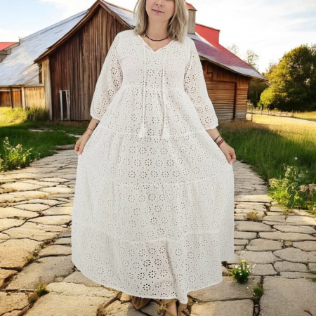 Рокли с бродерия - Rochie Traditionala Angela 3