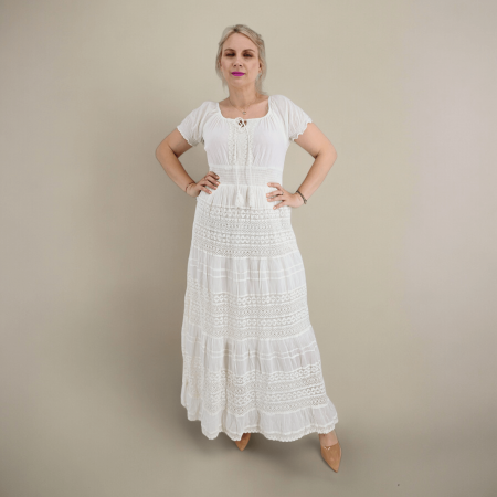 Рокли с бродерия - Rochie din dantela Margo 3