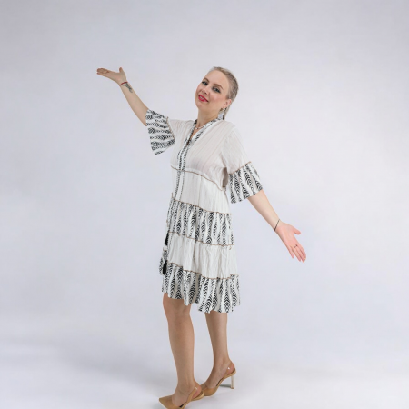 Rochie cu fir lame Lea [2]