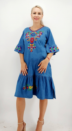 Rochie din Denim traditionala Sanda 58 [1]