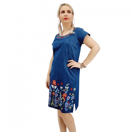Rochie din Denim traditionala Sanda 61 [5]