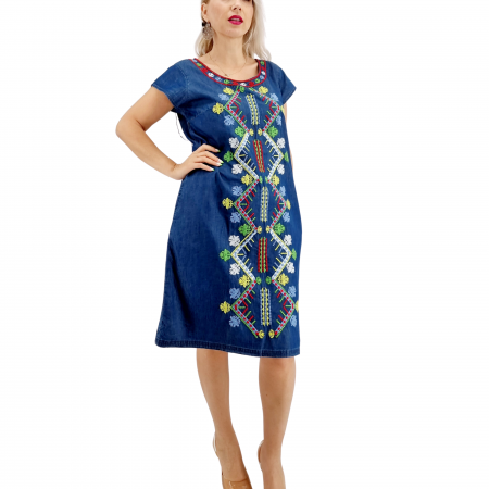 Rochie din Denim traditionala Sanda 63 [1]