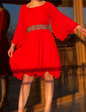 Rochie eleganta din voal Mioara [1]