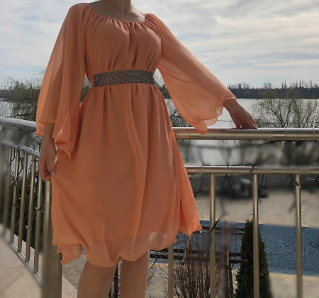 Елегантни рокли - Rochie eleganta din voal Mioara