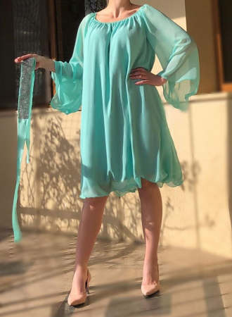 Елегантни рокли - Rochie eleganta din voal Mioara