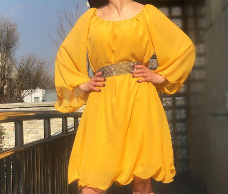 Елегантни рокли - Rochie eleganta din voal Mioara