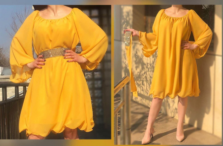 Rochie eleganta din voal Mioara [2]