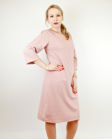 Rochie dreapta roz - Ioana [0]