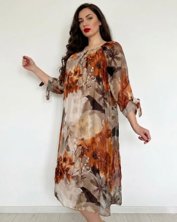 Rochii Elegante - Rochie dreapta din matase Mariana 18