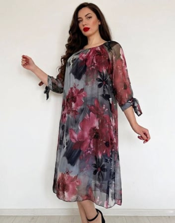 Rochii Elegante - Rochie dreapta din matase Mariana 20