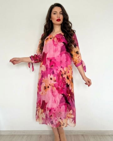 Rochii Elegante - Rochie dreapta din matase Mariana 20