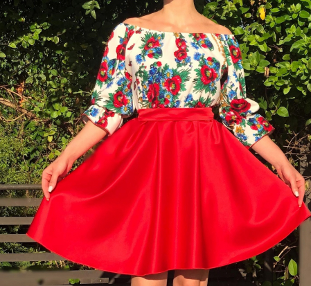 Rochii Elegante - Rochie eleganta Bujori