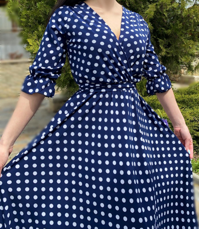 Rochie eleganta cu buline Nela 5 [1]