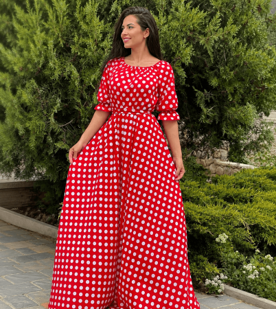 Rochii Elegante - Rochie eleganta cu buline Nela 8
