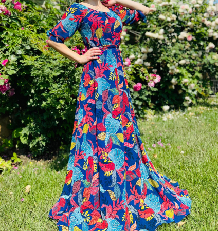 Rochie eleganta cu motive florale Florinela 7 [1]