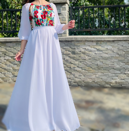 Rochie Eleganta cu motive stilizate florale Viviana 2 [3]