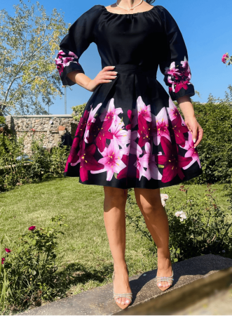 Rochie eleganta din barbie cu imprimeu floral Eleftheria 3 [1]