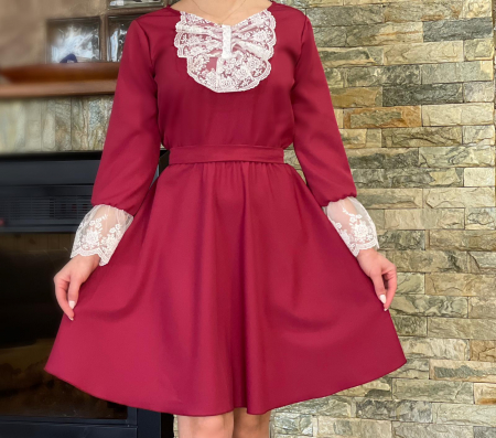 Елегантни рокли - Rochie eleganta din barbie Caterine