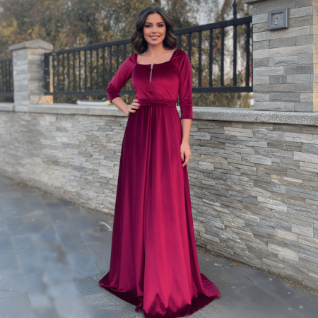 Rochii Elegante - Rochie eleganta din catifea Ecaterina 2