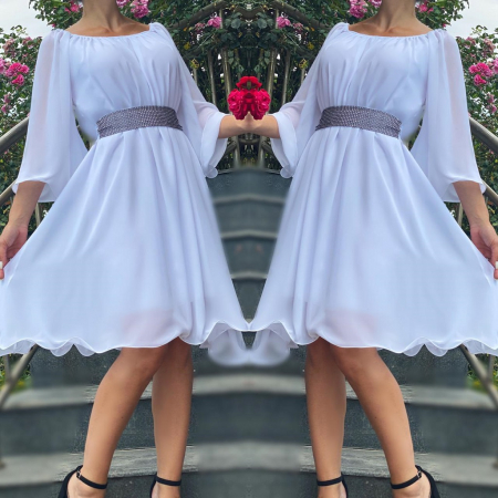 Rochie eleganta din voal Mioara [1]