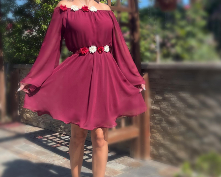 Rochie eleganta din voal Mioara 4 [2]