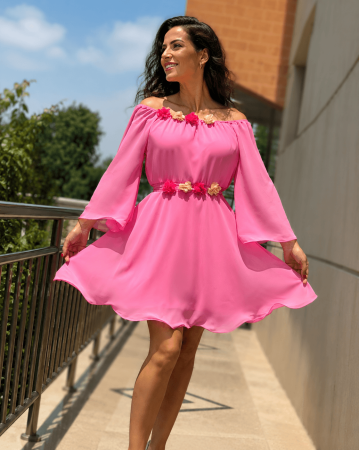 Елегантни рокли - Rochie eleganta din voal Mioara 4