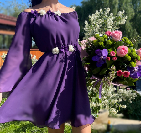 Rochie eleganta din voal Mioara 4 [1]