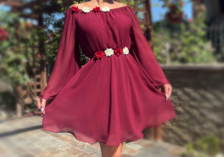 Rochie eleganta din voal Mioara 4 [3]