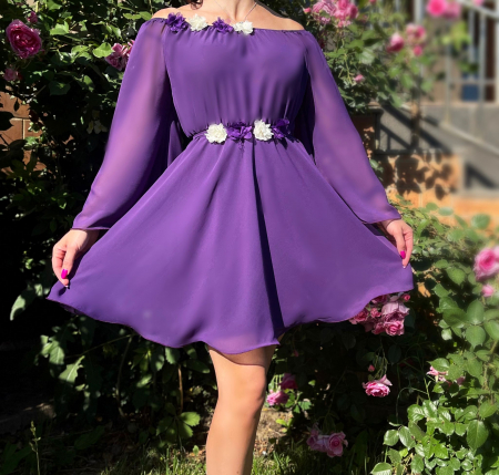 Rochie eleganta din voal Mioara 4 [3]