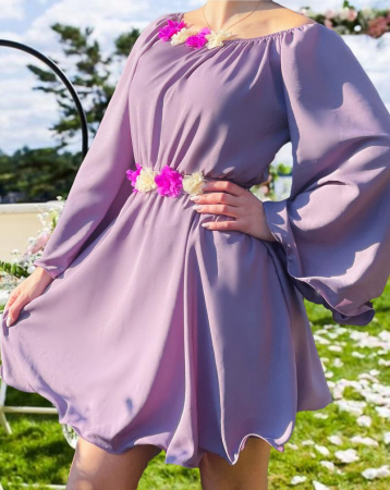 Елегантни рокли - Rochie eleganta din voal Mioara 24