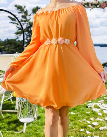 Елегантни рокли - Rochie eleganta din voal Mioara 24