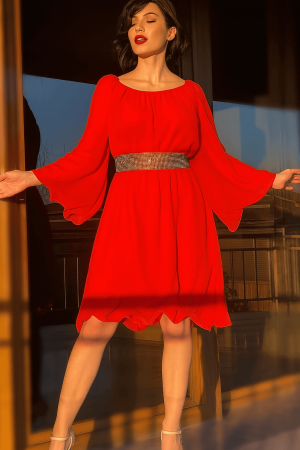 Жени - Rochie eleganta din voal Mioara