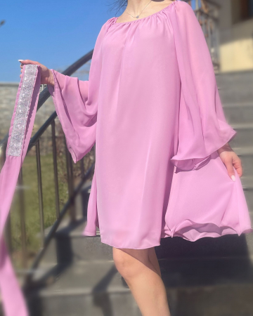 Елегантни рокли - Rochie eleganta din voal Mioara 26