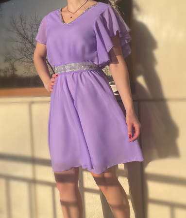 Rochie Eleganta Scurta din voal Victorita [2]