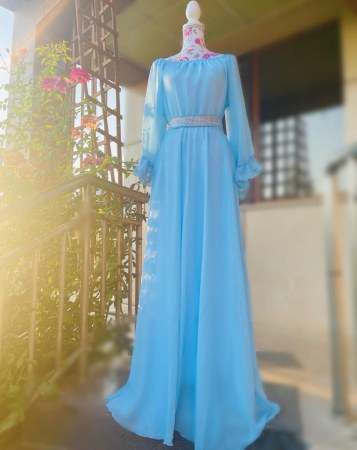 Елегантни рокли - Rochie eleganta lunga Gratiela 3