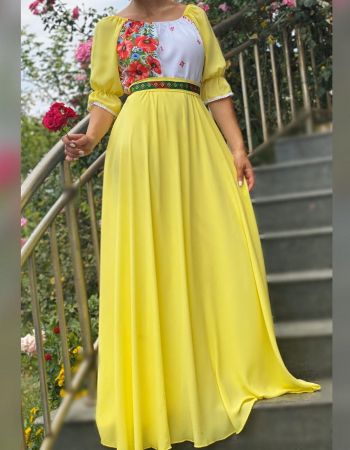 Елегантни рокли - Rochie eleganta lunga Martha