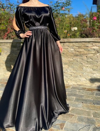 Елегантни рокли - Rochie eleganta lunga Neli 52