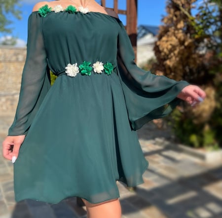 Елегантни рокли - Rochie eleganta din voal Mioara 24
