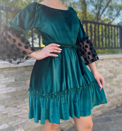 Rochie din catifea eleganta Nica [3]