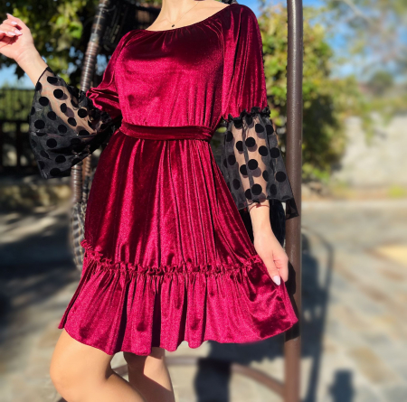 Rochie din catifea eleganta Nica [4]