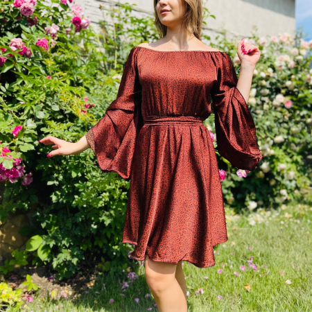 Елегантни рокли - Rochie eleganta scurta Carmen 2