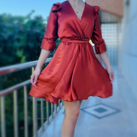 Елегантни рокли - Rochie eleganta scurta Carmen 3