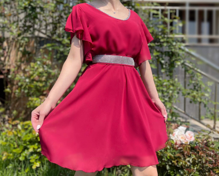 Rochie Eleganta Scurta din voal Victorita [1]